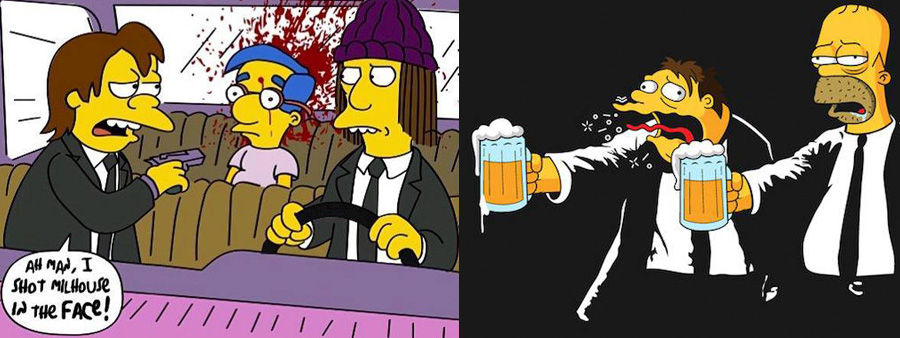 Quentin Tarantino x The Simpsons