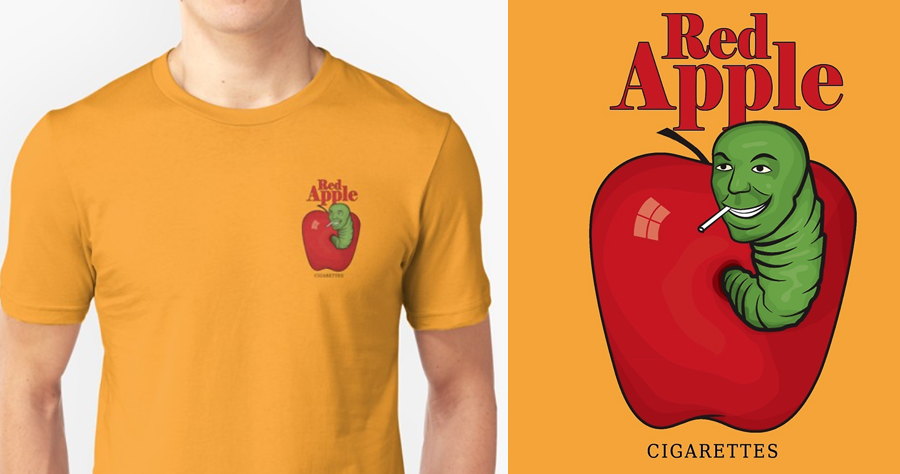 red apple tobacco shirt