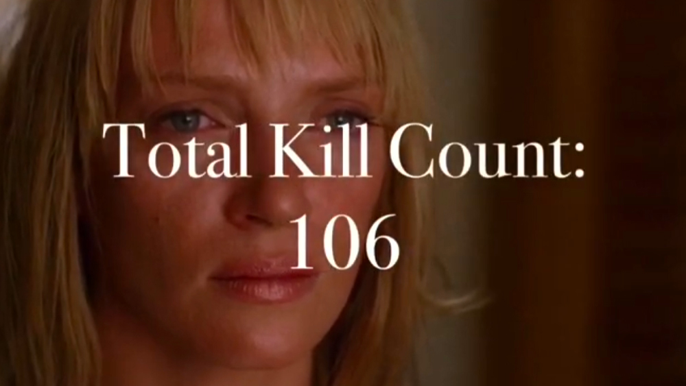 Kill Bill: Volume 1 & 2 - Kill Count
