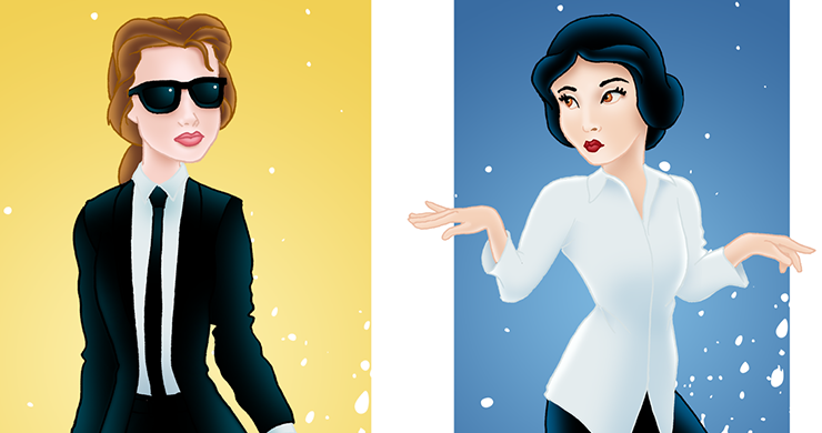 Reservoir Disney: Disney princesses as Tarantino characters