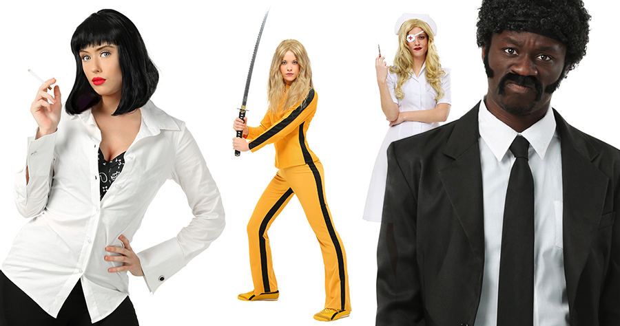 Pulp Fiction and Kill Bill costumes for Halloween.